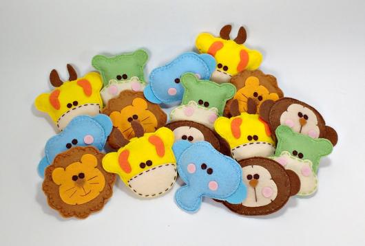 Festa safari lembrancinha de feltro