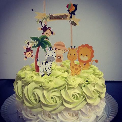 Festa safari bolo de glace