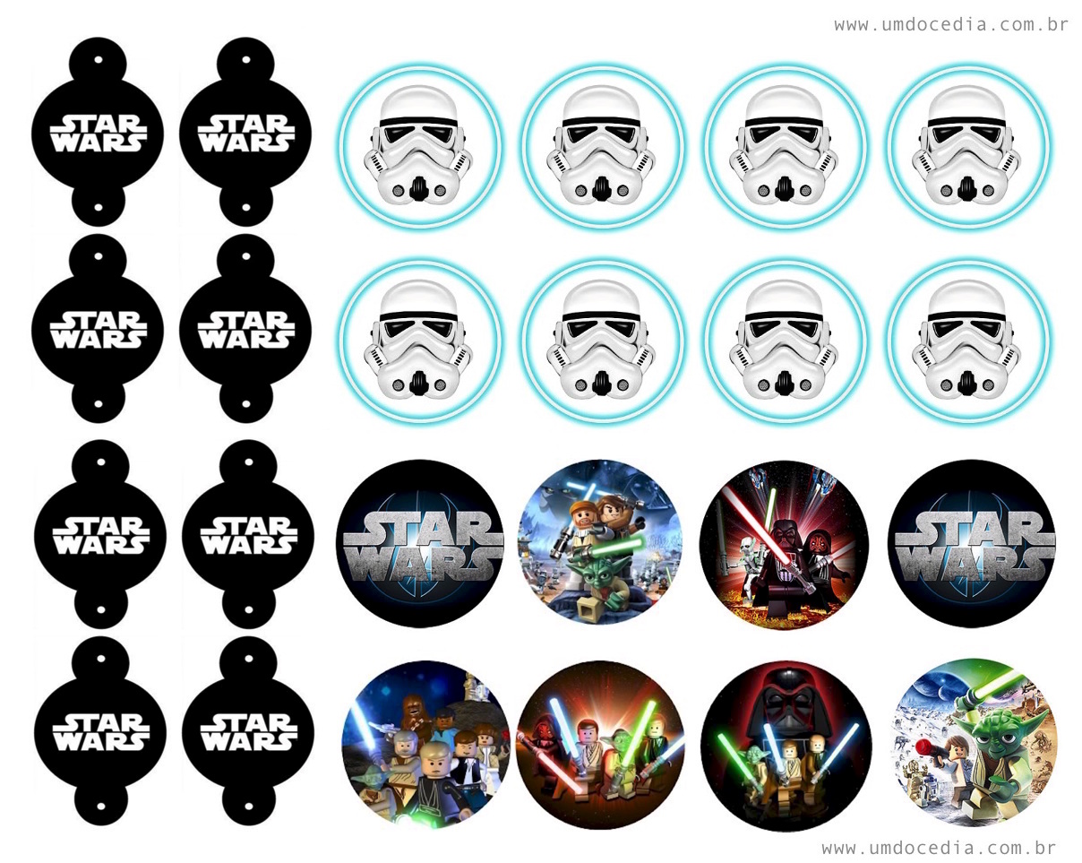 Festa Star Wars kit festa para imprimir