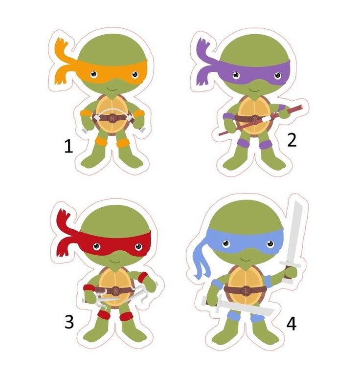 Festa Tartarugas Ninja kit festa topper