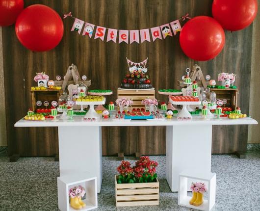Festa Turma da Mônica sim em casa com provençal branco