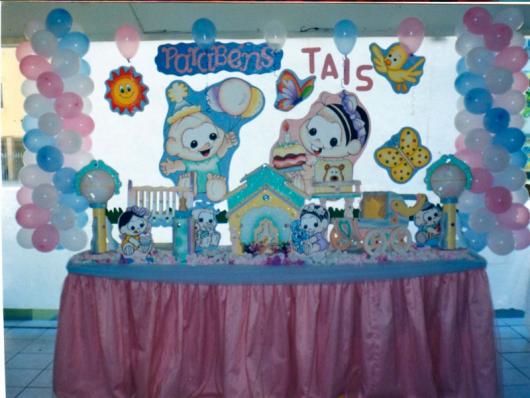Festa Turma da Mônica baby com apliques de papel