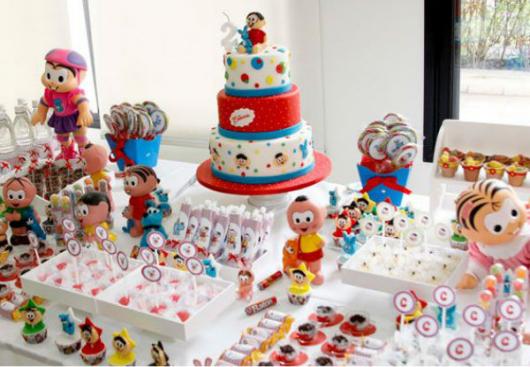 Festa Turma da Mônica baby provençal branca