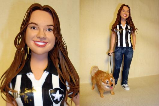 Lembrancinhas de Biscuit dia das mães caricatura