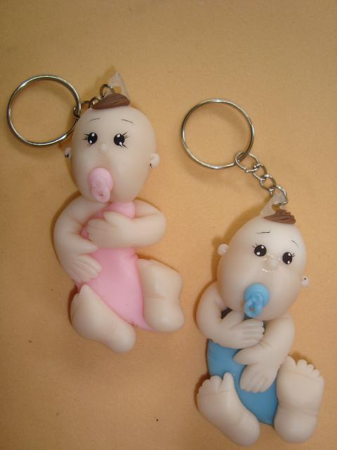 Lembrancinhas de Biscuit maternidade chaveiros