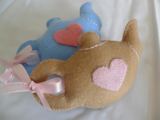 Lembrancinhas de Feltro chá de panela mini bule