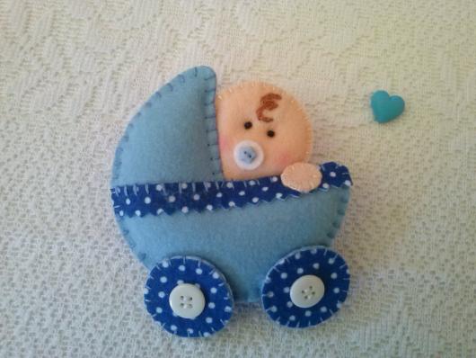 Lembrancinhas de Feltro bebê no carrinho