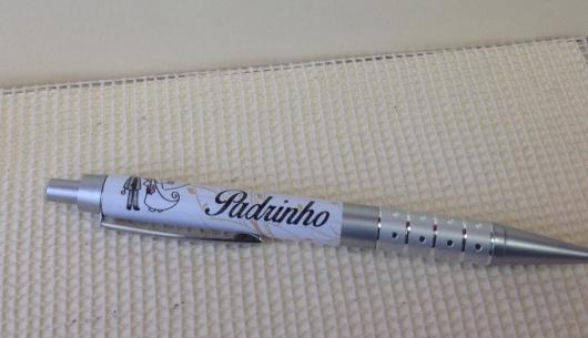 Lembrancinhas para Padrinhos de Casamento caneta personalizada