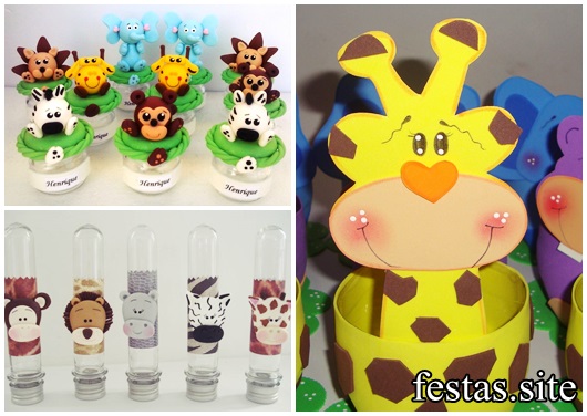 Lembrancinhas Safari modelos personalizados