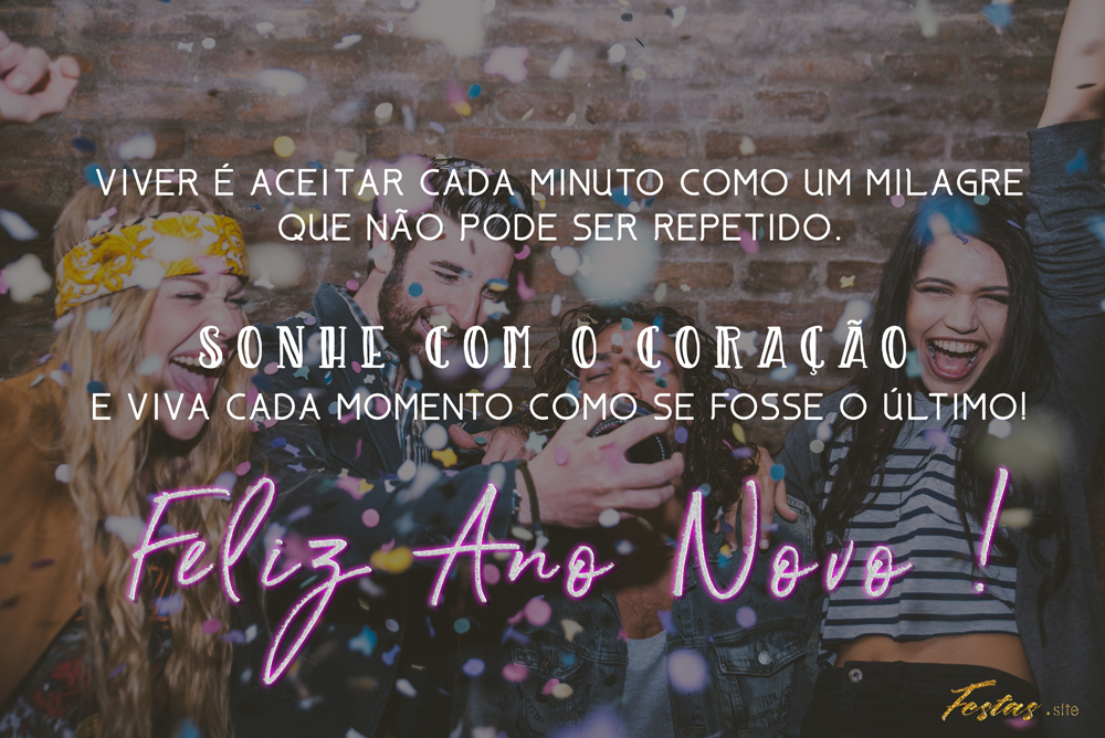 Mensagens de Ano Novo originais do Festas Site