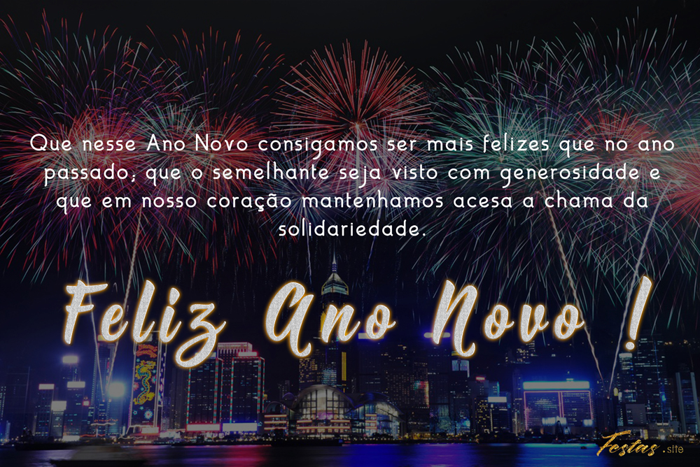 Mensagens de Ano Novo originais do Festas Site