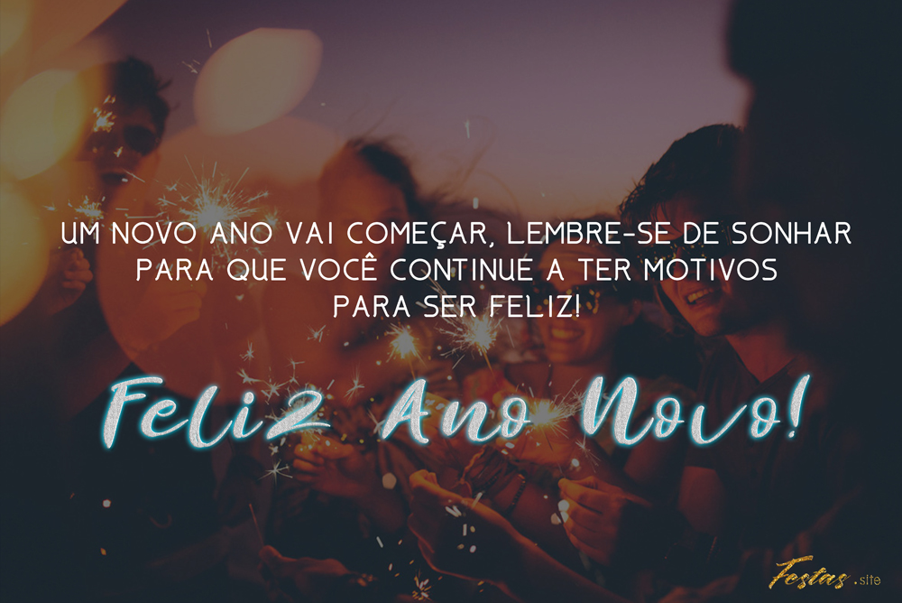 Mensagens de Ano Novo originais do Festas Site