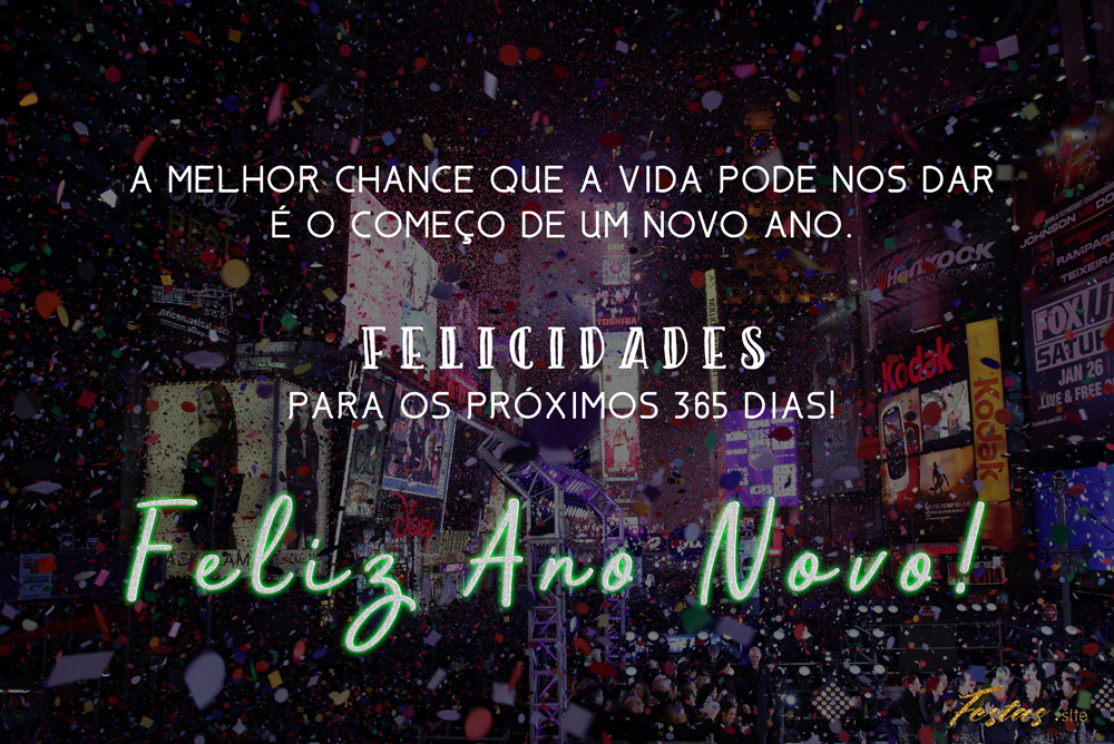 Mensagens de Ano Novo originais do Festas Site