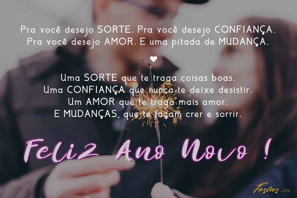 Mensagens de Ano Novo originais do Festas Site
