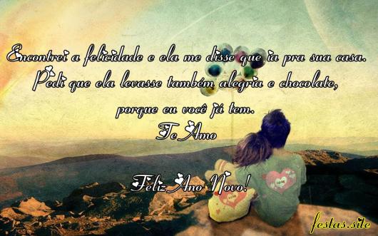 Mensagens de Ano Novo para namorado original do Festas Site