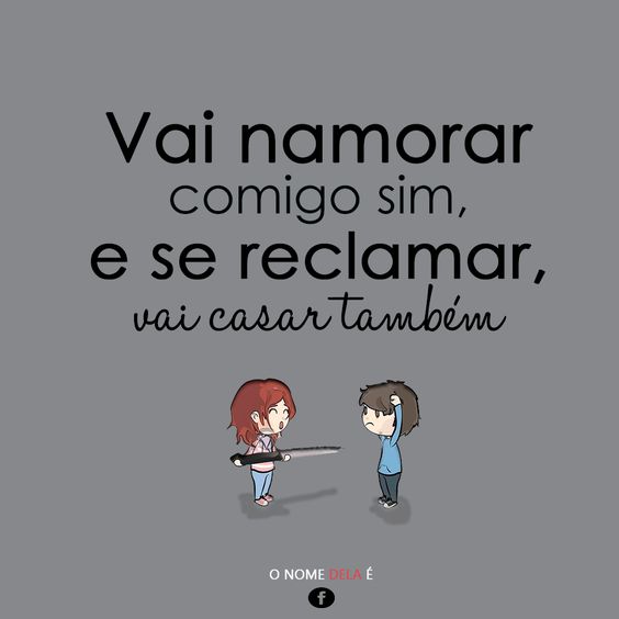 Imagem com frase de canção e desenho de casal.
