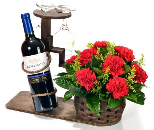 Bodas de Diamante vinho para presente