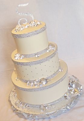 Bodas de Diamante bolo fake de EVA