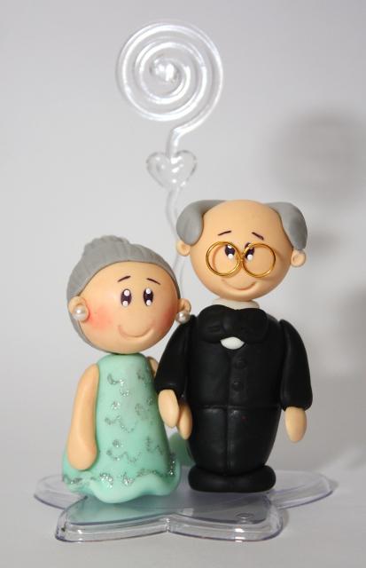 Bodas de Diamante lembrancinha porta bilhete