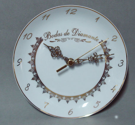 Bodas de Diamante relógio para presente