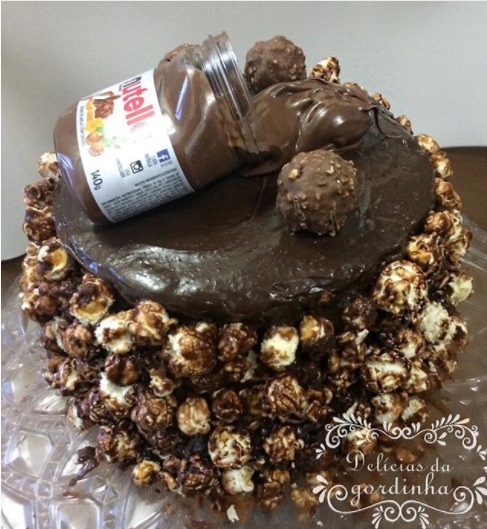 bolo de nutella