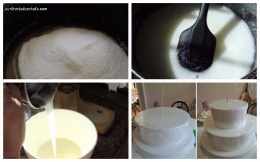 como fazer bolo fake