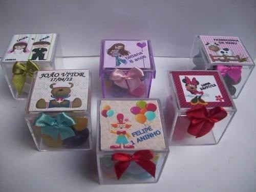 Caixinha para Lembrancinhas modelos de caixinha de acrílico para festa infantil e casamento
