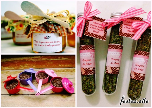 Chá de Panela Simples lembrancinha dicas