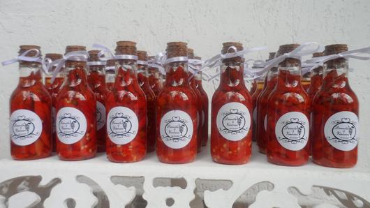 Chá de Casa Nova lembrancinha molho de pimenta