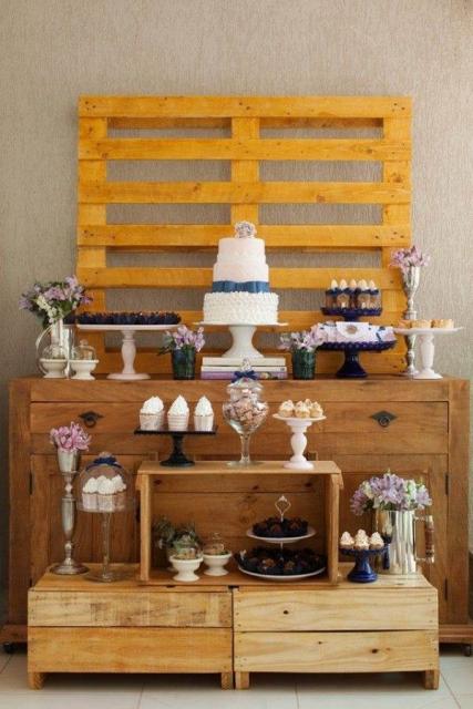 Chá de Casa Nova decoração com palets