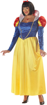 Fantasia Branca de Neve longa plus size