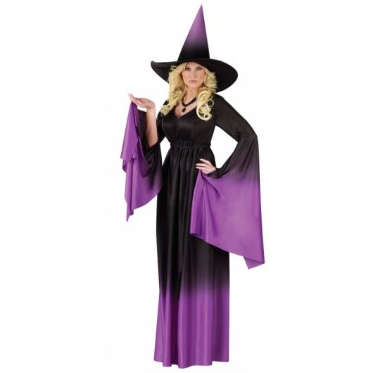 Fantasia de Bruxa roxa e preta