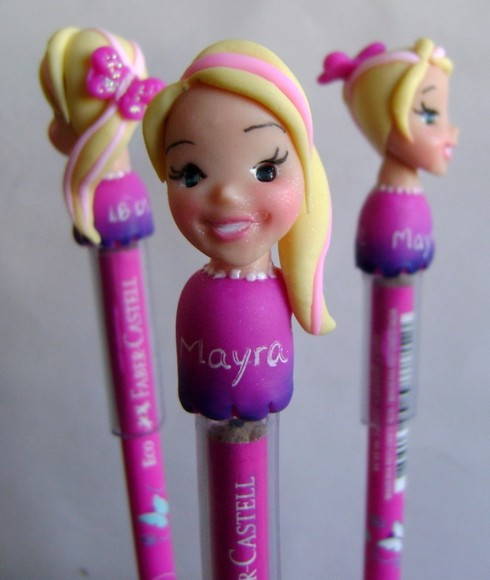 Festa da Barbie lembrancinha ponteira de lápis