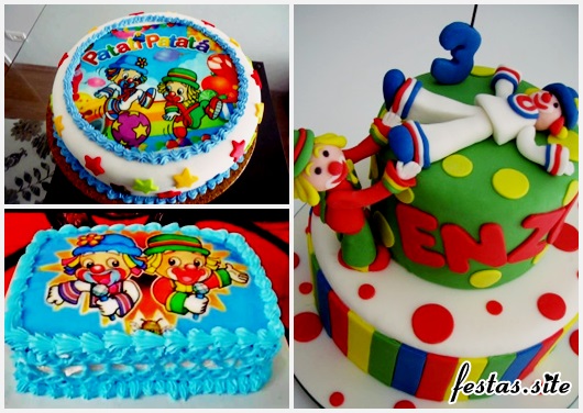Festa Patati Patatá modelos de chantilly e pasta americana