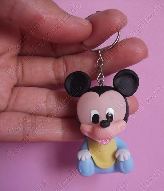 Lembrancinhas do Mickey baby chaveiro de biscuit