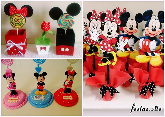 Lembrancinhas do Mickey modelos Mickey e Minnie