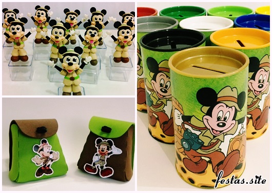 Lembrancinhas do Mickey safari modelos