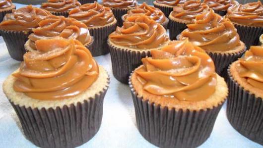 Cupcake de Churros com doce de leite