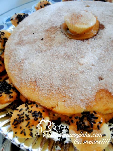 Bolo de Churros com açúcar polvilhado