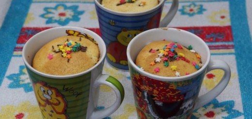 Bolo de Churros de Caneca com granulado colorido