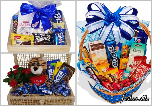 Cesta de Páscoa masculina modelos