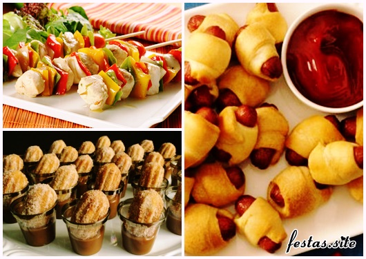 Chá de Casa Nova cardápio