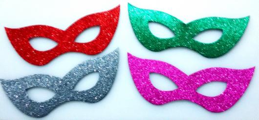 Como Fazer Máscara de Carnaval de EVA com glitter