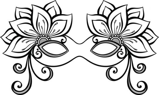 Moldes de Máscaras de Carnaval para Imprimir Grátis