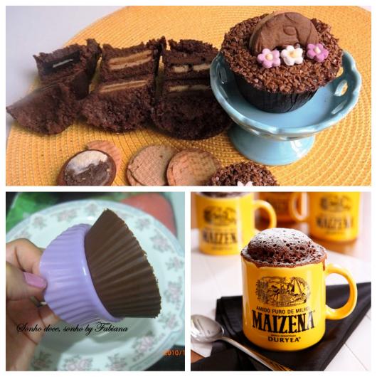 cupcake de microondas chocolate