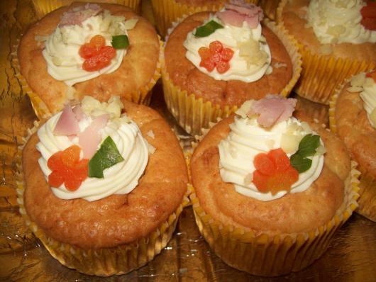Cupcake Salgado de Liquidificador de presunto e queijo