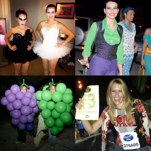 Fantasias Criativas Carnaval cisne negro, coringa, cacho de uva e ídolos