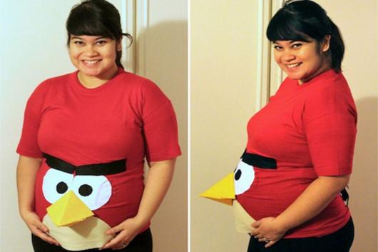 Fantasias Criativas grávida angry bird