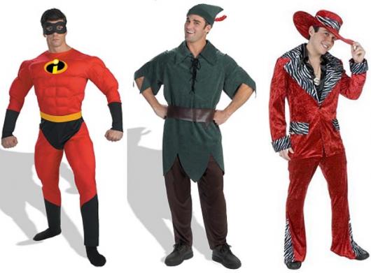 Fantasias Criativas masculina Senhor Incrível, Peter Pan e Cowboy