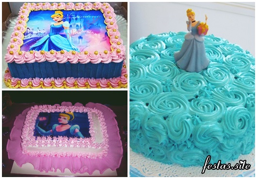 Festa Cinderela modelos de bolo decorado